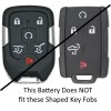 Unbranded Remote Smart Key Fob Battery CR2450 for Chev. Corvette
