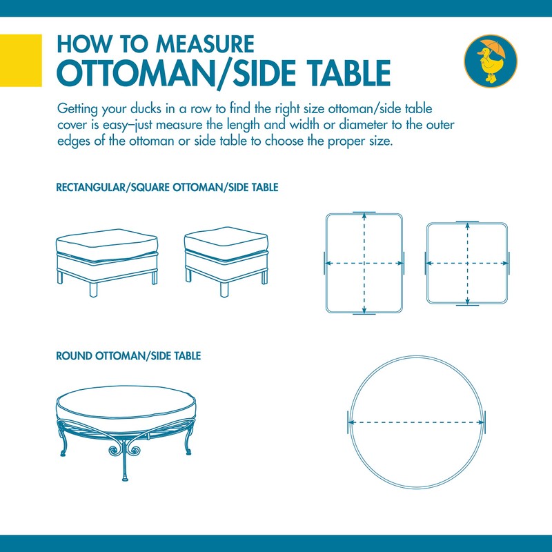 Duck Covers Ultimate Waterproof 49 Inch Rectangular Patio Coffee Table