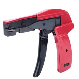 Heayzoki Cable Tie Gun, Cable Tie Gun and Flush Cut Cable Tie Gun, Fixing and Cutting Tool with Steel Handle for 2.4-4.8mm Nylon Cable Ties