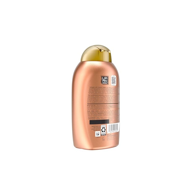 OGX, Acondicionador Suavizante de Keratina Brasileña, 385 ml