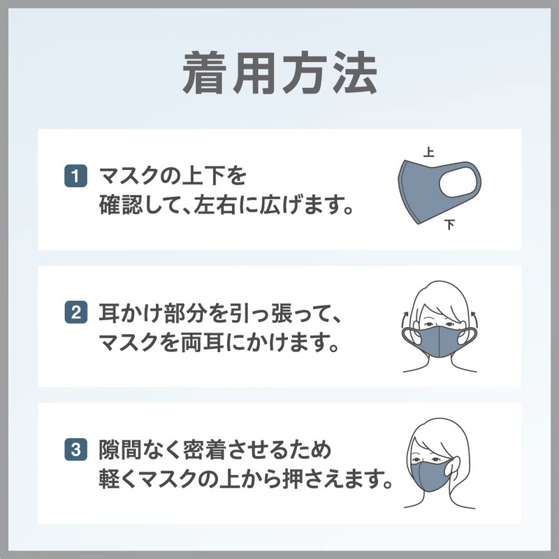 PITTA MASK REGULAR NAVY 3P 3 Pack with 2 Samples