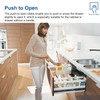 VADANIA 24" Push to Open Drawer Slide, #VF1245, 3-Fold Full