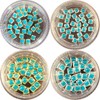 Nail Ssen Nail Art Nail Stone Parts Epoxy Square Frame Stone - Turquoise / 네일쎈 네일아트 네일스톤파츠 에폭시 사각프레임스톤-터콰이즈