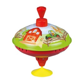 Simm Marketing GmbH 52260 Humming Spinning Top 16 cm Farm Multi-Coloured