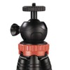 Hama Traveller Pro Dreibeinstativ 1/4 Zoll Arbeitshoehe=23-105cm Schwarz, Silber, Rot