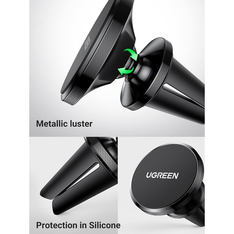 UGREEN Magnético Soporte Celular Auto de Ventilación, Base Porta Automóvil