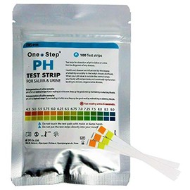 One Step: pH Tests Saliva & Urine 100 Strips - Range 4.5-9.0