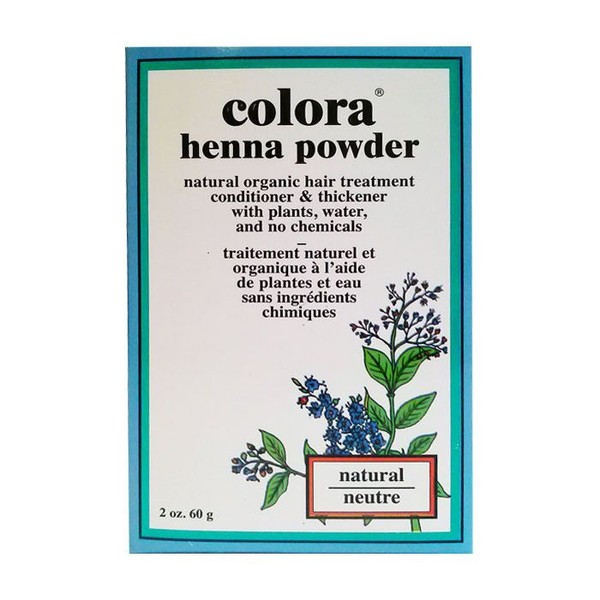 Colora Henna Powder Natural Organic Haircolor, Natural