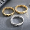 Klapgo Gold Stainless Steel Bracelet for Men with Cubic Zirconia,