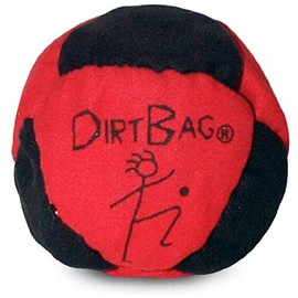 World Footbag Dirtbag Hacky Sack Footbag, Red/Black