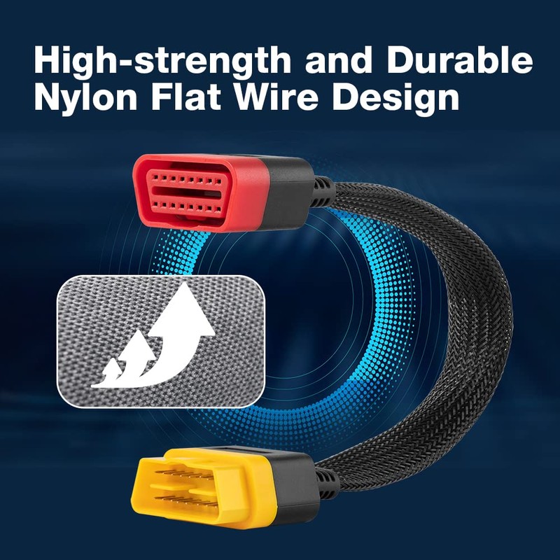 LAUNCH OBD2 Extension Cable Full 16Pin Male to Female OBDII