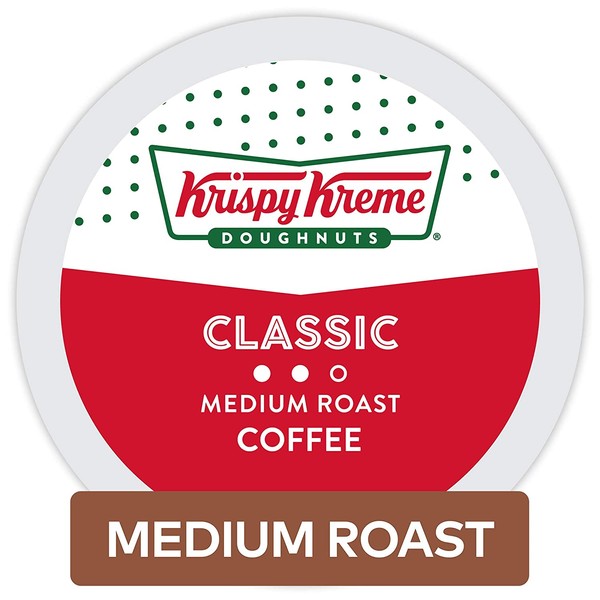 Krispy Kreme Classic, Single-Serve Keurig K-Cup Pods, Medium Roast Coffee,