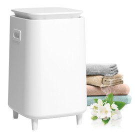 Large Towel Warmer for Bathroom, Unlimited Heating Heated Towel Warmers Bucket, Bath Blanket Warmers for SPA, Auto Shut Off, Fits Up to Two 40"X70" Oversized Towels, Bathrobes, Ideal Gifts -White