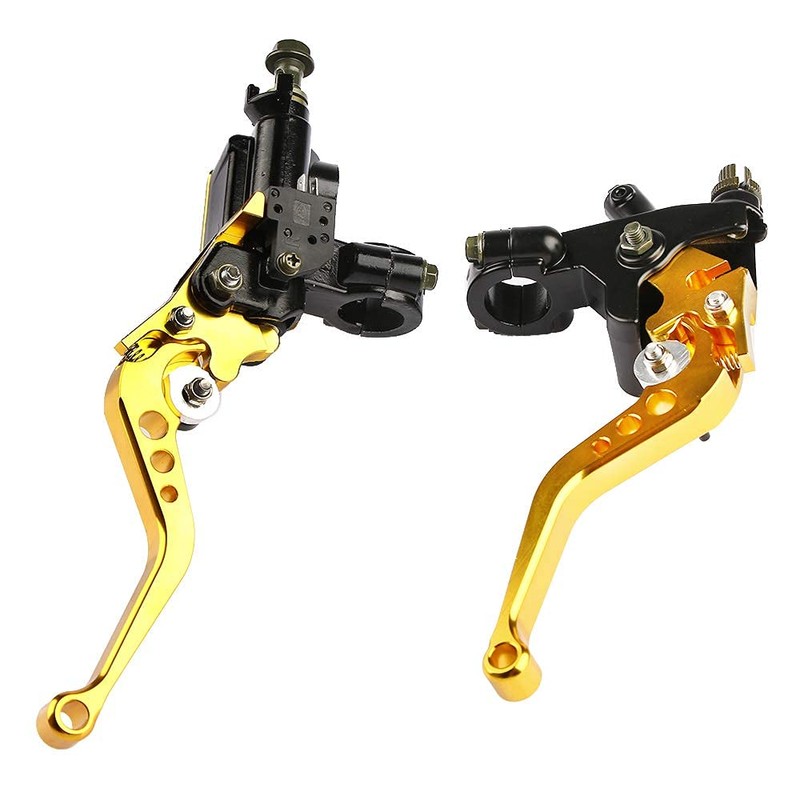 LisylineAuto Universal 7/8" 22mm Motorcycle Brake Lever Handlebar Brake Master