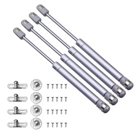 Baxcdyswe 4 x Gas Spring, Gas Spring 100N, Replacement Part Cabinet Door Damper, Gas Spring Tailgate Hydraulic Spring Gas Spring Furniture for Kitchen Furniture, Cabinet, Bookcases, Soft Close Flap Spring
