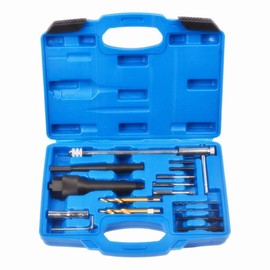 Prokomon 16 Pcs Glow Plug Removal Tool, 8 mm 10 mm Damaged Glow Plug Extractor Repair Tool Set for Cylinder Heads 0.3 inch 0.4 inch