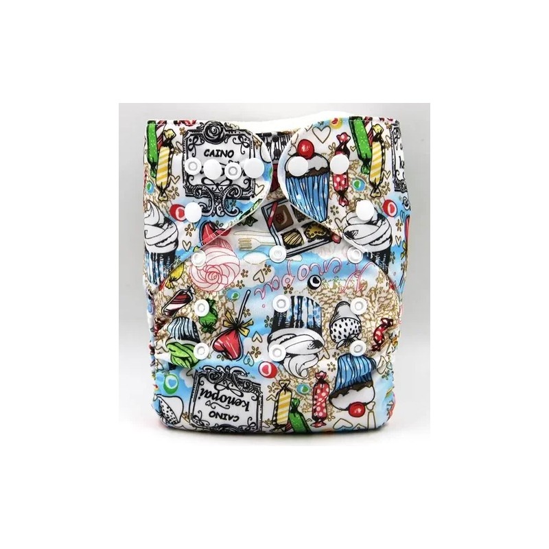 16 Pack Pañales Ecológicos Insertos Y Wetbag