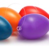 com-four® Colourful Easter Eggs for Easter Decoration, Coloured Plastic Eggs