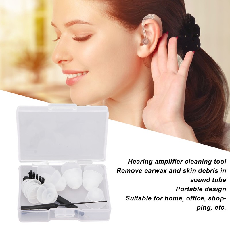 Silicone Hearing Amplifier Dome Earplug Set Professional Hearing Amplifier Cleaning