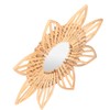 Rattan Innovative Art Decoration Makeup Mirror Retro Dressing Bathroom Wall