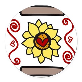 CafePress Rolling Pins 5.5" Round Car Magnet Magnetic Bumper Display