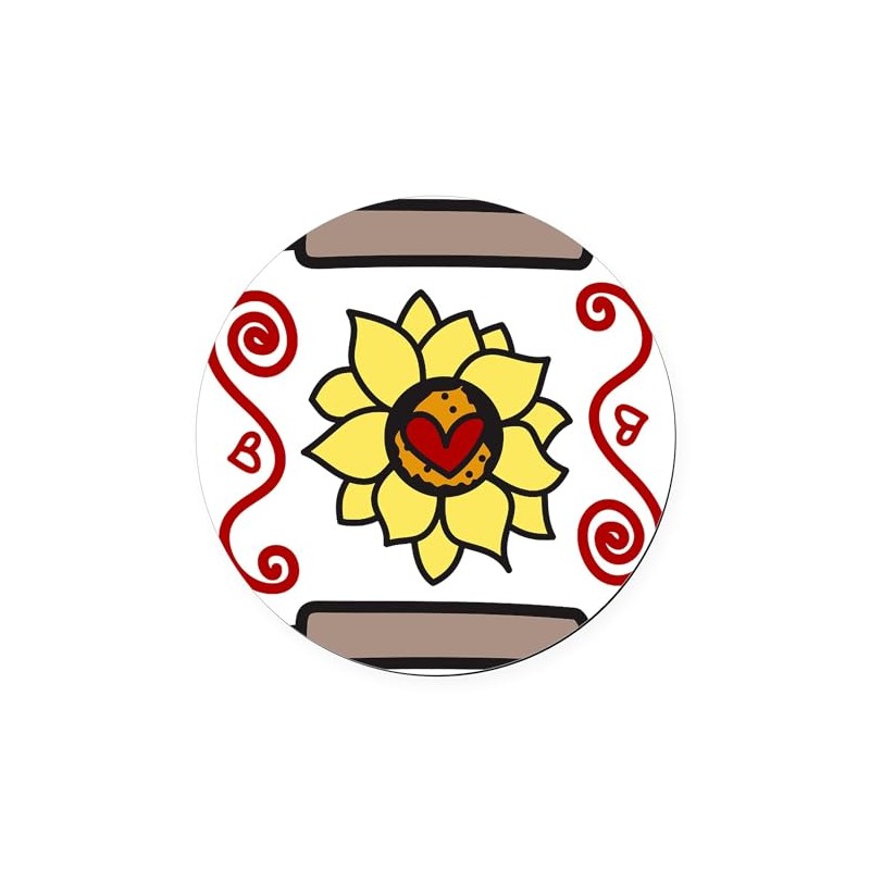 CafePress Rolling Pins 5.5" Round Car Magnet Magnetic Bumper Display