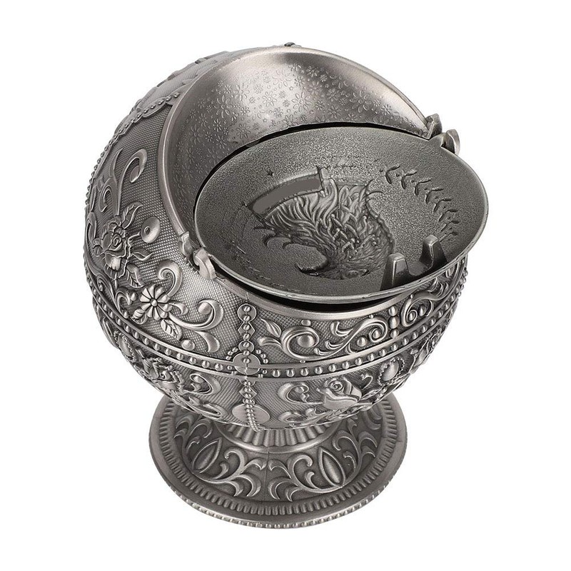 Retro Ashtray Stand, With Lid Outdoor Ashtrays Decorative Ashtray Ashtrays,