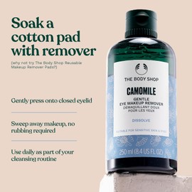 Camomile Gentle Eye Makeup Remover for Sensitive Skin – Vegan Waterproof Mascara & Eye Makeup Cleanser with Natural Camomile Extract