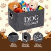 Kiswleon Dog Toy Box,Felt Stuff Storage Baskets with Designed Metal