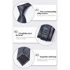 HISDERN Mens Grey Tie and Pocket Square Set Classic Formal