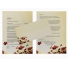 Writing Paper Set 100 Pieces Sunny Flowers 50 Sheets DIN