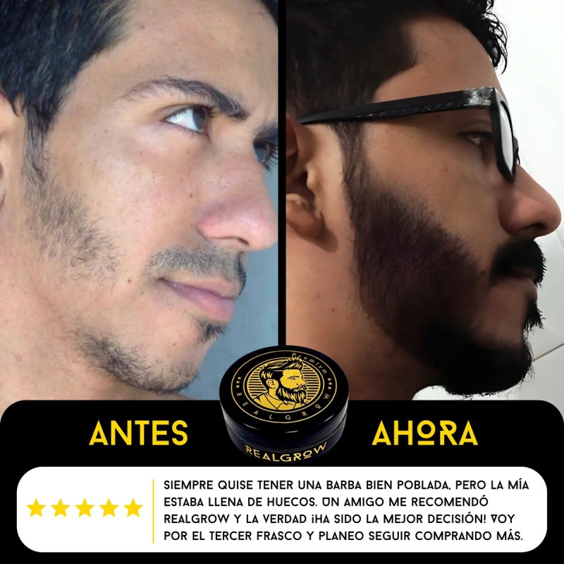 Balsamo Realgrow Para Crecer Y Engrosar La Barba Cítrica