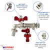 Wärmer System Outside Wall Mounted 1/2 inch Garden Tap with