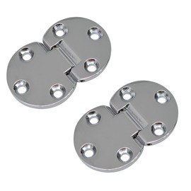 DIY Partner 2-Piece Drop Hinge, Chrome Plated/GB Plated, Recessed Type (with Mounting Screws) (Chrome)