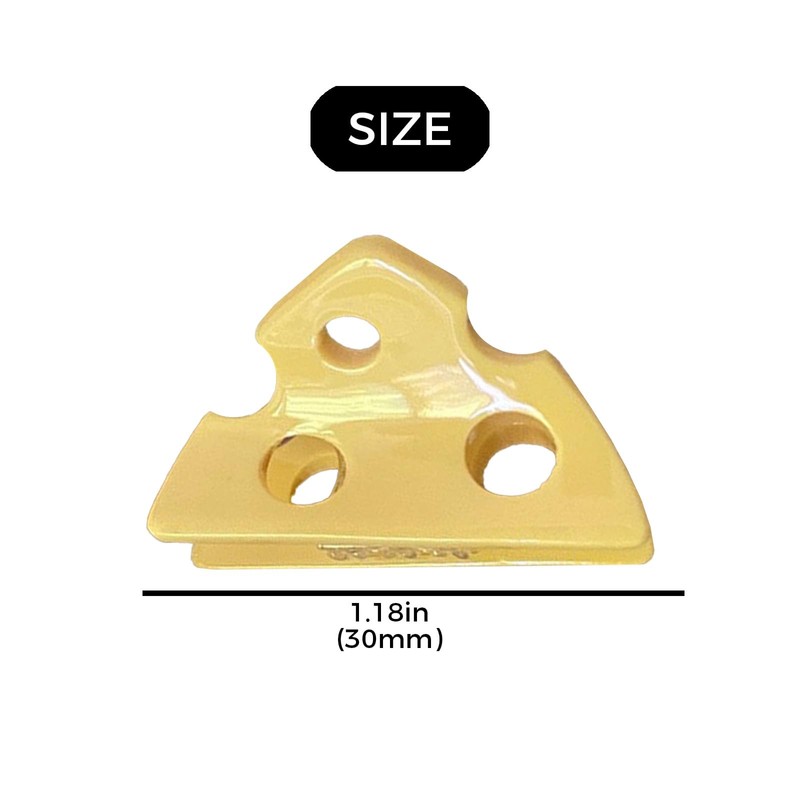 Yellow cheese fashionable hair clip, elegant and durable hair accessory,