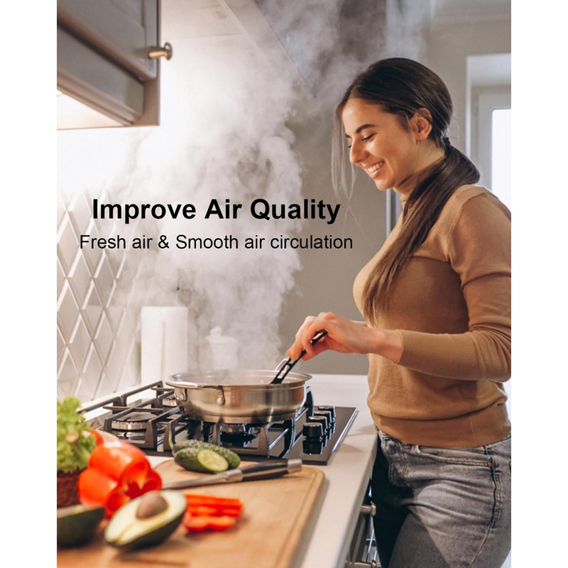 Range Hood Charcoal Filter Fit for MCBON IE71 IE71-BLACK TE77