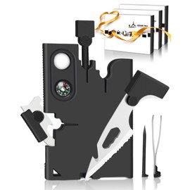 Stocking Stuffers for Adults Men Women Credit Card Multitool 3Pack: White Elephant Gifts for Men Christmas Dad Teens Boy Birthday - 18 in 1 Card Knife Cool Gadgets Pocket Wallet Survival Camping