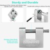 KAWAHA 71/60KD-5SK Stainless Steel D-Shaped Heavy Duty Padlock with Key