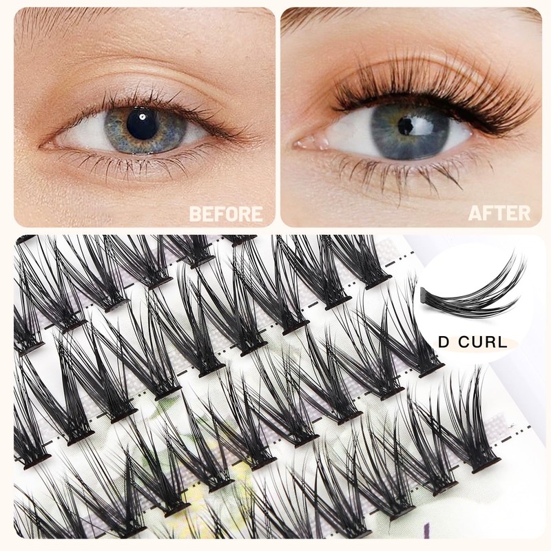 Bodermincer 20 Root Thickness 0.07mm C Curl 3D Individual Eyelashes
