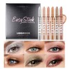 LANGMANNI Barra de Sombra de Ojos, 6 Piezas, Impermeable, Multicolor,