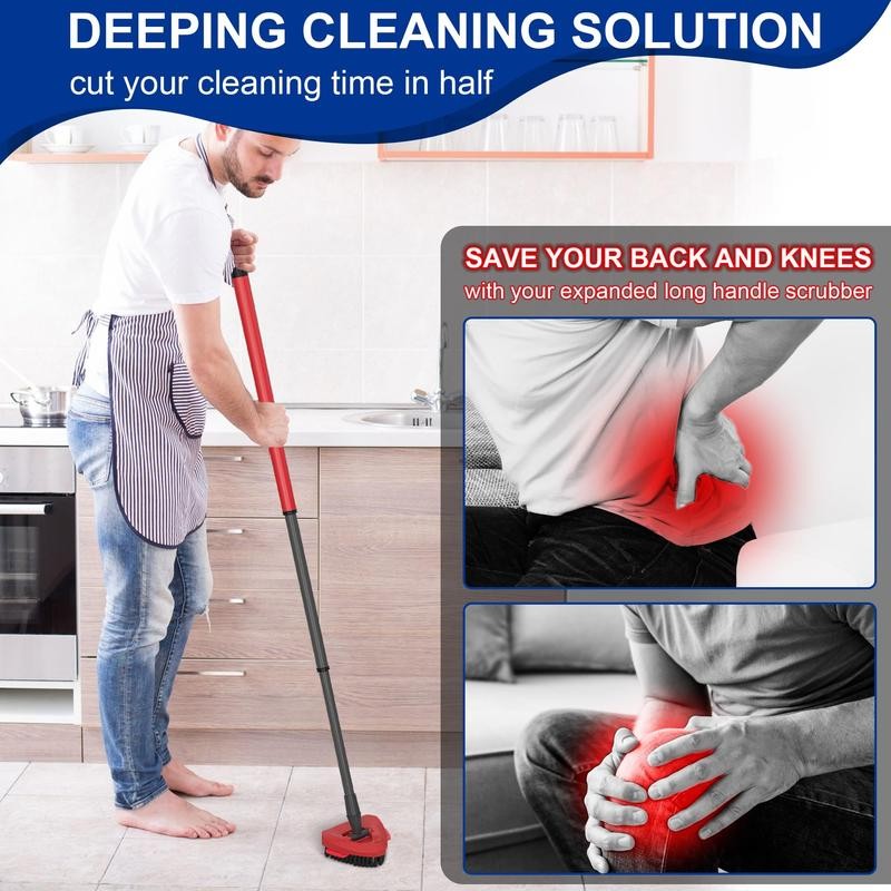 4+2pc Spin Mop Replacement Head Compatible with RinseClean 2-Tank ,