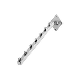 Wall Mount Balls Stops Waterfall Faceout in Chrome 18 Inch - Lot of 8