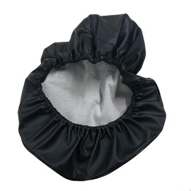Suzuki Let's 5 Letz 5G (Model CA47A) Special Design, Seat Cover, Strong Rubber Type, Made in Japan (Thick Fabric), Fabric Color: Black / Piping Color: Black; Cover Type CHRIS-SCR3075-C10