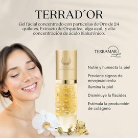 TERRAD´OR, Gel facial concentrado con Oro, Extracto de Orquidea y Alga azul, 30 ml TERRAMAR