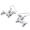 DUOWEI Alloy Antique Dachshund Dog Earrings for Women Pet Dangle