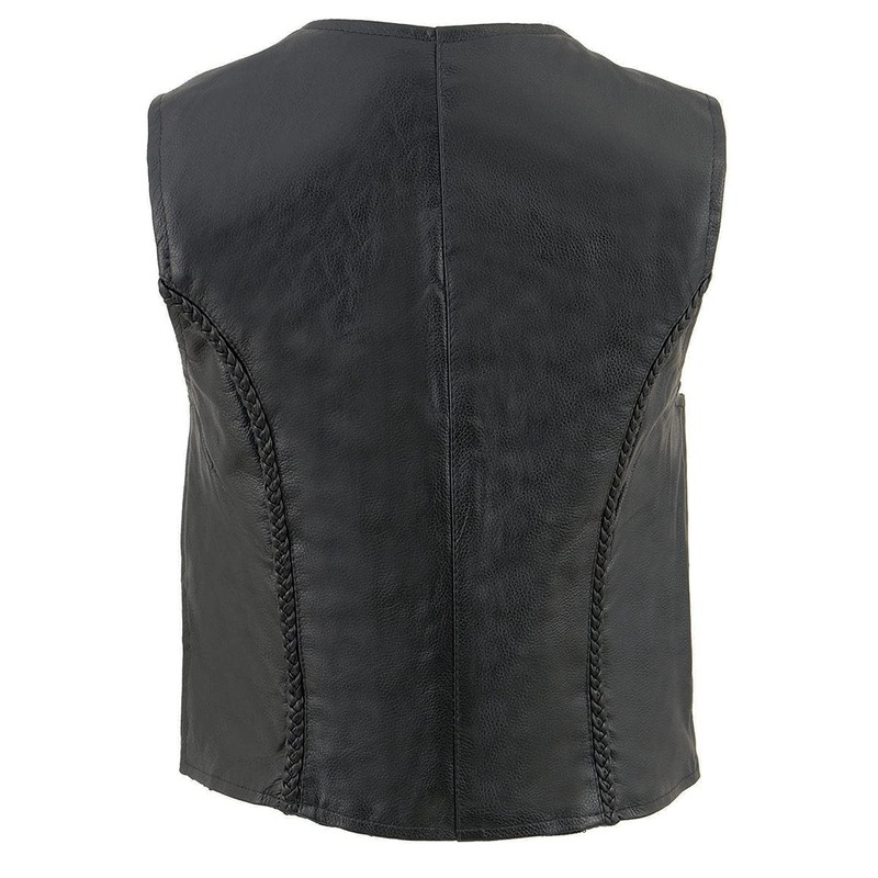 Milwaukee Leather Premium Motorcycle Biker Rider Leather Vest for Women