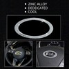 JALII Bling Steering Wheel Logo Caps Compatible with KIA,DIY Diamond