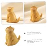 BIUDECO Cat Figurine Small Sitting Kitten Sculpture for Home Decoration