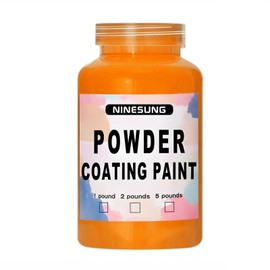 ninesung Powder Coating Paint, Plastic Coating Paint Powder, Jigs and Lures Powder Paints for Metalwork, Crafts, Fishing Leads and Jig Heads, Hobby (Orange, 4 Ounces)