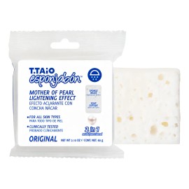 Esponjabon Concha Nacar Aclarante 2 En 1 Travel Size 60 Gr